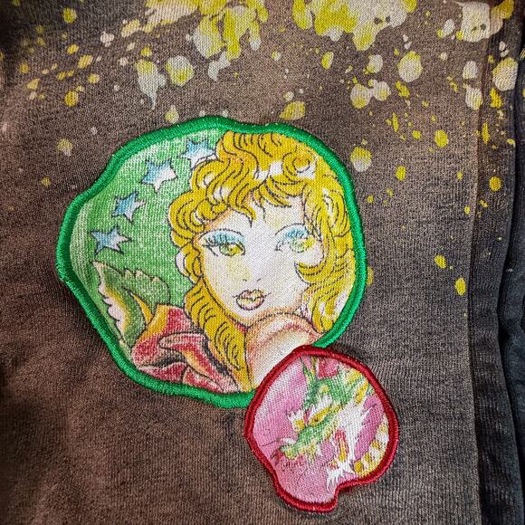 Ed Hardy Tattoo Art Hoodie S Dragon Geisha Tiger Love Kills Spray Zip Jacket - Picture 10 of 15